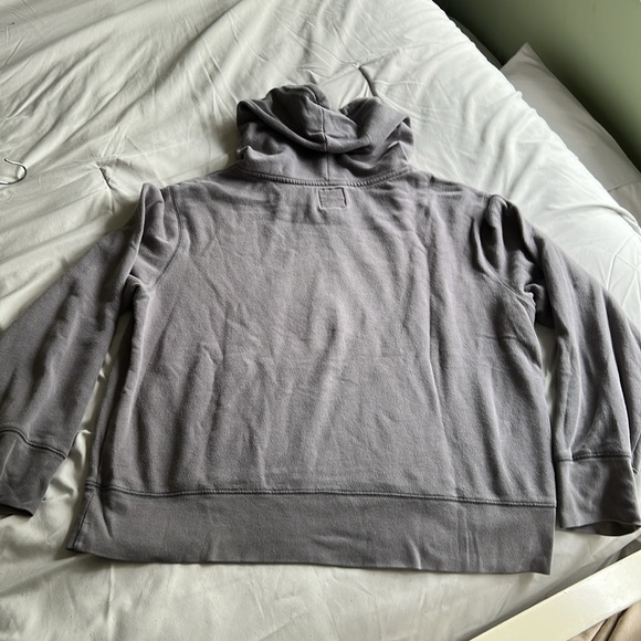 Aeropostale 87 Athletic Dept hoodie Pullover Sweatshirt Women’s Large Gray Y2K - Picture 4 of 8